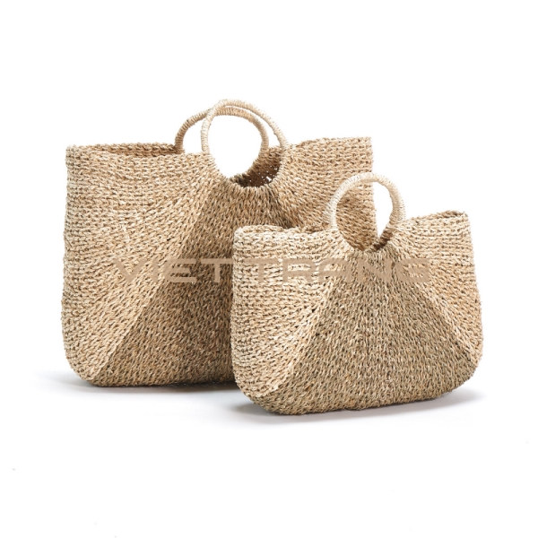 Natural fiber handbag